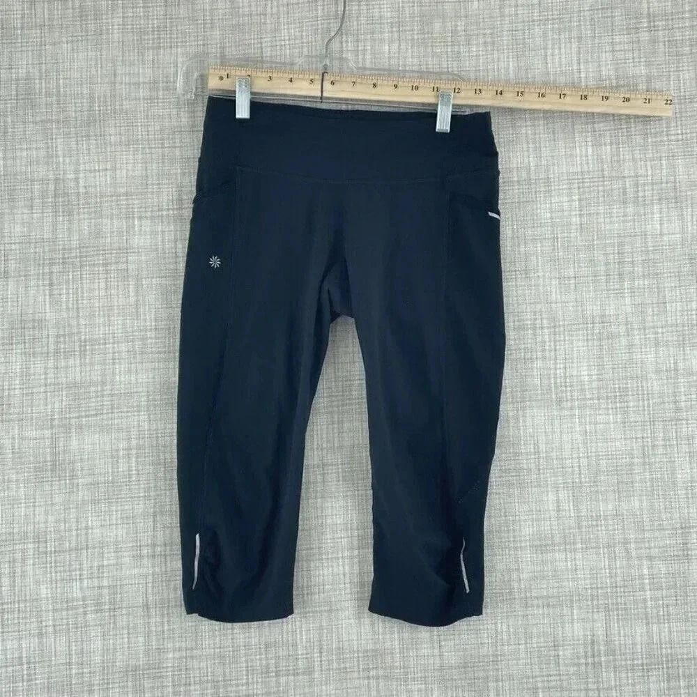 Athleta legging crop Pants Womens S black 3768